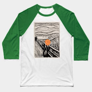 Orange Scream Baseball T-Shirt